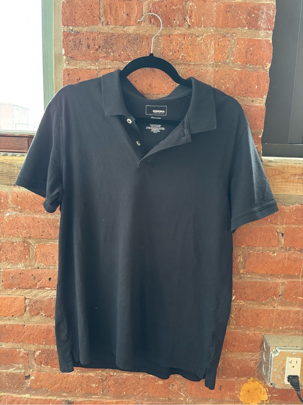 Sonoma Black Short-Sleeve Polo